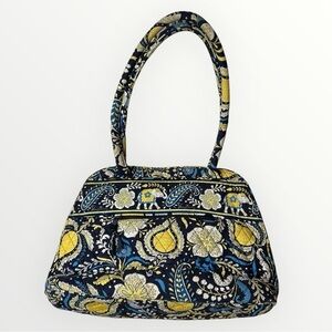 VERA BRADLEY RETIRED ELLIE BLUE ELEPHANT NWT BOWLER SATCHEL SHOULDER HANDBAG